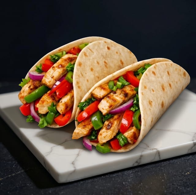 Grilled Chicken Fajita Taco.
