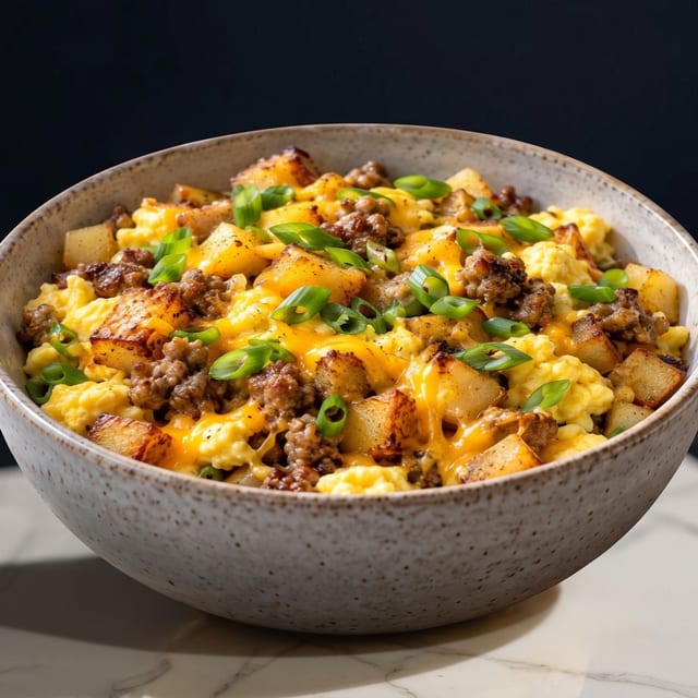 Breakfast Scramble Bowl.