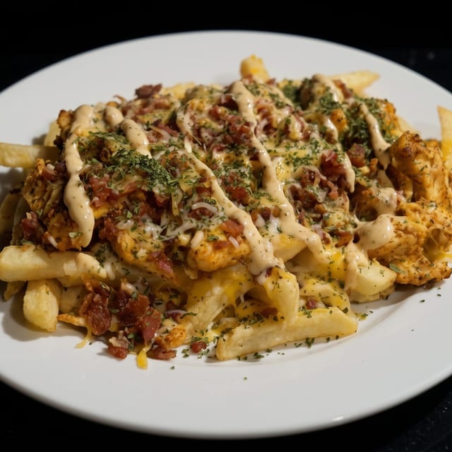 Seafood Loaded Fries.