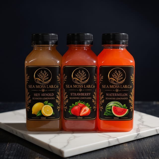 SeaMossLabs.Co Teas Drinks.