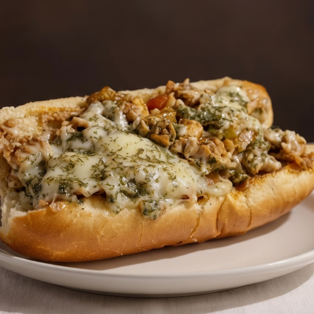 Chicken Philly Cheesesteak.